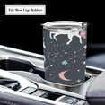 thumbnail image 5 of 11oz Stainless Steel Tumbler with Straw, Double Wall Insulated Travel Tumbler Unicorns and Stars, 5 of 7
