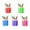 5 Colors, variant on 5 Pack Creative Pencil Shaped Pen Holders Pencil Storage Organizer Desktop Pen Cup Colorful Vase Pencil Pot Cartoon Stationery Rack Classroom Home Office Supplies Desktop Decor,5 Colors,2.84x3.94"