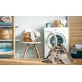thumbnail image 2 of Ahgly Company Machine Washable Indoor Square Abstract Brown Area Rugs, 5' Square, 2 of 7