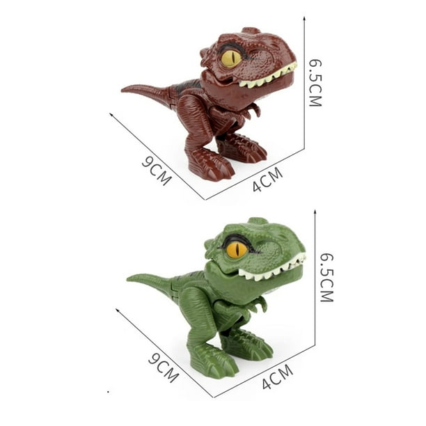 Coolmee Délicate Doigt-Morsure Dinosaure Jouet Réaliste Couleurs Joint  Mobile Simulation Tyrannosaurus Rex Modèle Action Figure Cadeau pour  Enfants 