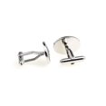 thumbnail image 2 of Classic Oval Enamel Cufflinks Snowflake Fingerprint Pattern Cuff Links Men's Jewelry Accessory|tie, 2 of 3