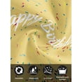 thumbnail image 7 of Yellow Birthday Cloth Napkins Set of 4 Reusable Dinner Napkins, Colorful Confetti Ribbons Polka Dots Classroom Cocktail Napkin Washable Table Napkins for Wedding/Holiday Party/Baby Shower 20"x20", 7 of 7