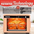 thumbnail image 3 of Gourmia Air Fryer French Door Toaster Oven - 9 Slice Capacity, 12 Presets, Peach, 3 of 10