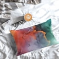 thumbnail image 5 of Honeii Colorful Abstract Waves Print Pillow Cases,Plush Throw Pillow Covers,Decorative Pillowcase for Sofa, Couch, Living Room-14"x20", 5 of 6