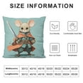 thumbnail image 5 of ARISTURING Merry Christmas Nutcracker Girl Throw Pillow Covers Set of  Cute Squirrel Flower Elegant Plaid Tree Pink Cozy Washable Living Room Couch Bed Home Decor Cushion Cover, 5 of 5