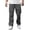Gray, variant on hoksml Men's Casual Cargo Pants with Drawstring Waist Loose Fit Straight Leg Outdoor Work Pants Multiple Pockets Utility Trousers