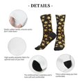 thumbnail image 5 of Athletic Socks Gold Glitter Stars Pattern Sport Running Calf Socks Crew Socks for Men Women, 5 of 7