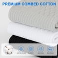 thumbnail image 3 of KALMORE Women Quarter Crew Athletic Socks, Arch Support Cushioned, Moisture Wicking Cotton Socks, 6 Pack, 3 of 7