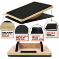 thumbnail image 6 of Yes4All Professional Rocker Balance Board for Physical Therapy - 17.5” Rocker Board, Rocker Wooden Balance Board for Standing Desk & Rehabilitation Exercises, 6 of 6