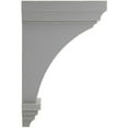 thumbnail image 2 of Ekena Millwork 6"W x 6 3/4"D x 12"H Large Jefferson Wood Vintage Decor Corbel, Pebble Grey, 2 of 6