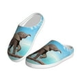 thumbnail image 2 of KLL Elephant Giraffe Pattern Adult Unisex Cozy Slippers,Fuzzy Slip-on Slippers TPR Sole Slippers Comfort Plush Home Footwear for Indoor & Outdoor-37/38, 2 of 7