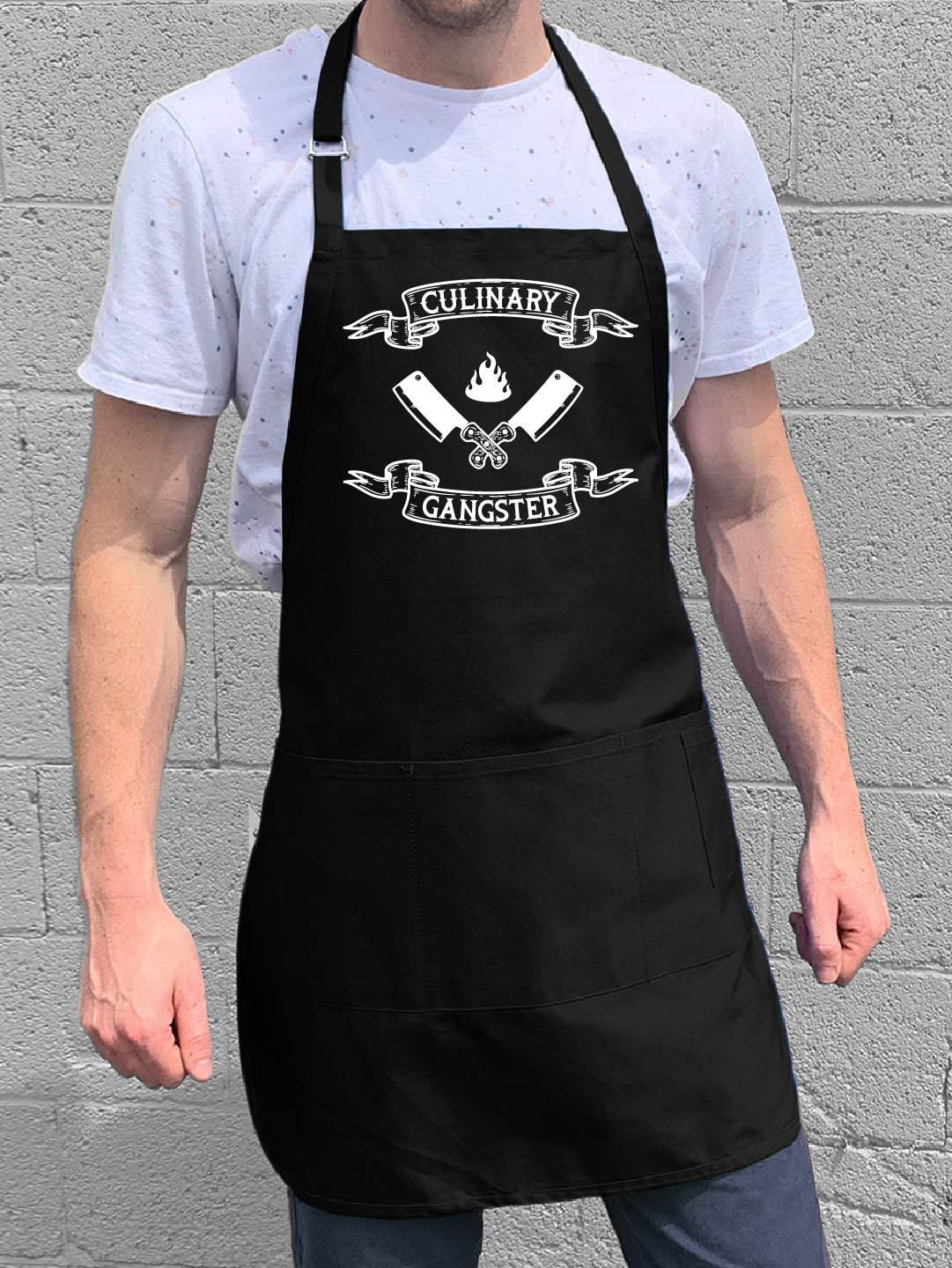 BBQ Evolution White Adult Apron With Pockets