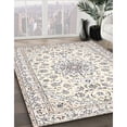 thumbnail image 3 of Ahgly Company Machine Washable Indoor Square Traditional Soft Ivory Beige Area Rugs, 5' Square, 3 of 7