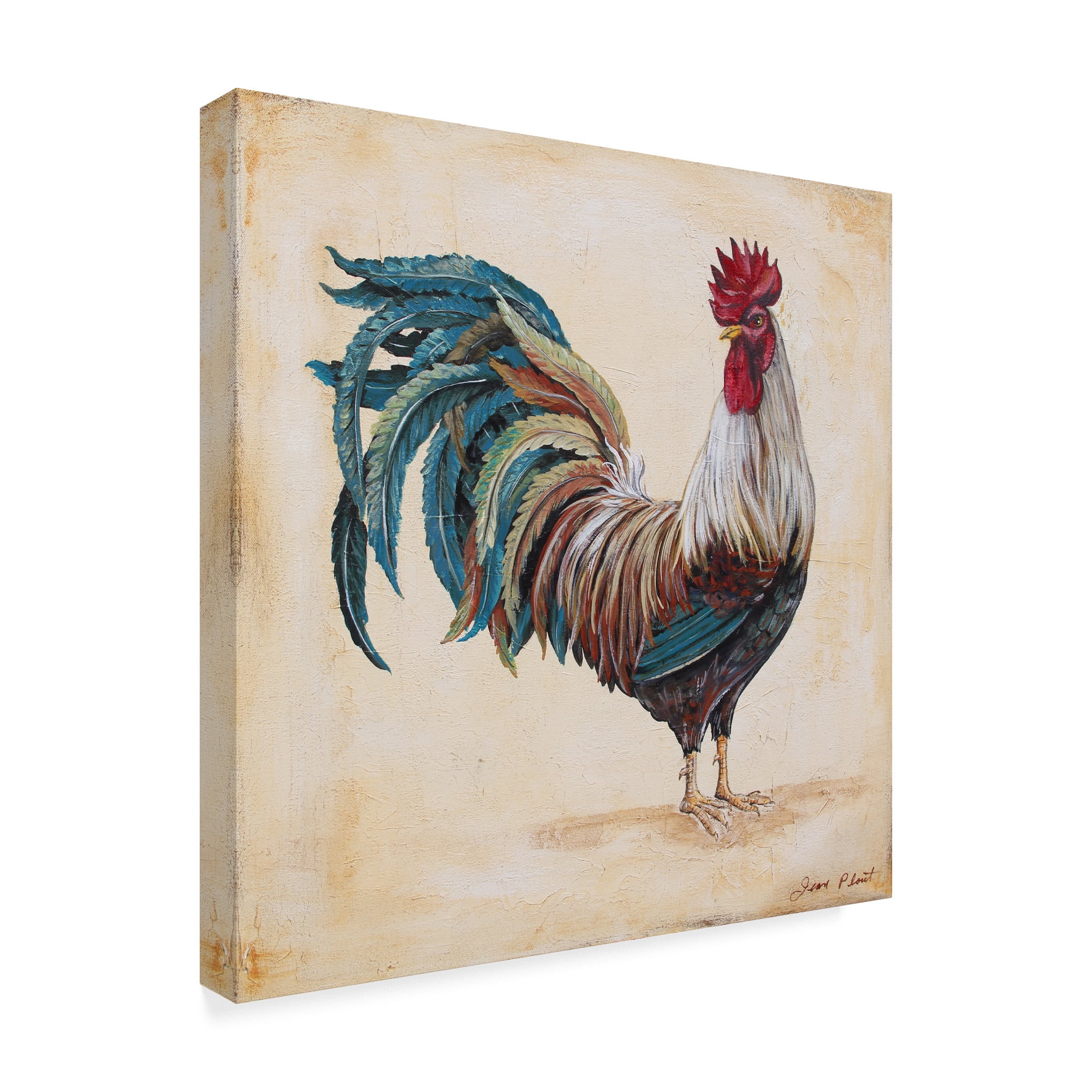 Trademark Fine Art 'Rooster 4' Canvas Art by Jean Plout
