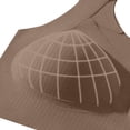 thumbnail image 4 of Liuchenyi Hot Sales Womens Bras Jelly Bras for Women No Underwire Comfort Wireless Push Up Bras Seamless Scalloped Lift Everyday Bralettes Coffee, 4 of 5