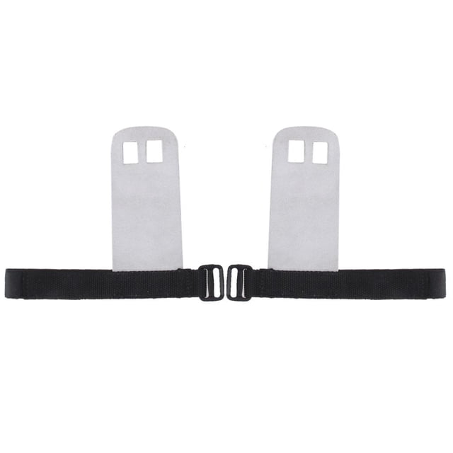 2 piezas de empuñaduras acolchadas para levantamiento de pesas en gimnasio con correas de soporte para la muñeca.