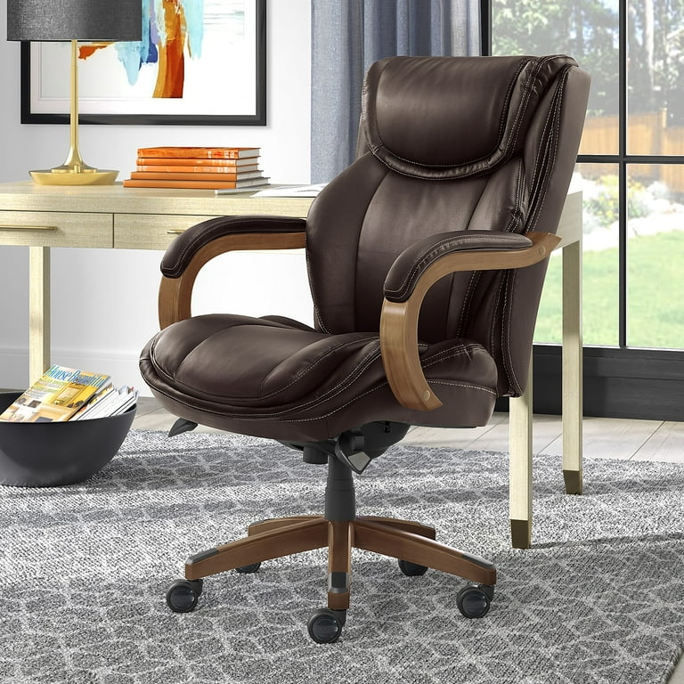 La Z Boy Harnett Ergonomic Faux Leather Swivel Executive Chair