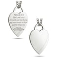 thumbnail image 3 of Women's Stainless Thin Heart Necklace-Psalm 28:7 by Shields of Strength, 3 of 3