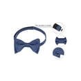 thumbnail image 3 of INSPIRE CHIC Corbatas de moño de color sólido para hombres, autoajustables, para fiestas de boda formales, azul profundo, talla única, 3 of 5