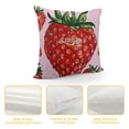 thumbnail image 4 of Fruit Hand Drawn Cute Pink Fruit Pillow Covers Pillowcases Home Decor Bed Couch Sofa Office Living Room Cushion, 4 of 5