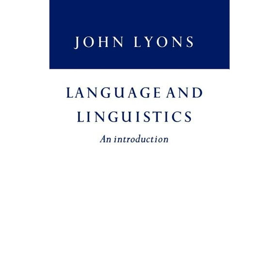 Language and Linguistics, (Paperback)
