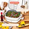 thumbnail image 2 of Beautiful 5-in-1, 12" x 12" Detachable Electric Skillet with EverGood™ Ceramic Nonstick Coating, White Icing by Drew Barrymore, 2 of 14