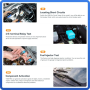 VDIAGTOOL V500 Pro Automotive Circuit Breaker Finder, Power Probe Tester, 9/30V Electrical Open Short Circuit Finder, Digital Multimeter/Oscilloscope/Relay Tester/Injector Test