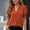 Orange, variant on Women's V Neck Summer T-Shirt Soft Breathable Casual Tee Comfortable Lightweight Top for Daily Wear