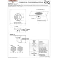 thumbnail image 2 of Stainless Steel Thin Membrane Commercial Floor Drain Fitting Size: 3" No Hub, 2 of 2