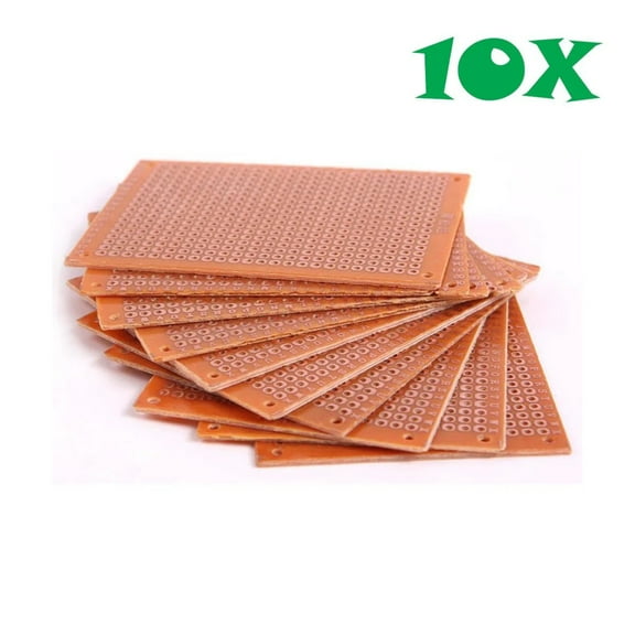 5x7cm DIY PCB Prototyping Perf Circuit Boards Breadboards - 10 Piece Set