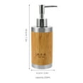 thumbnail image 2 of HEMOTON Multi Color Bamboo and Plastic Hand Wash Dispenser Pump Soap Container for Bathroom Kitchen 16 oz, 2 of 8
