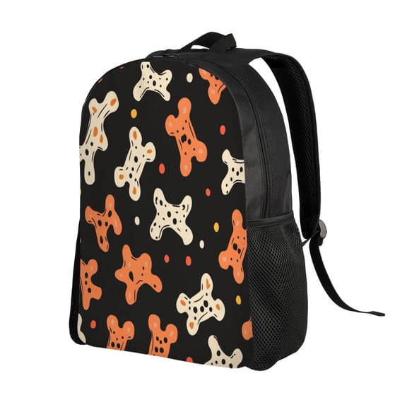 Dog Paw Bone Print Backpack Double Shoulder Backpack Durable, Spacious, Ergonomic Design for Travel, Work & Outdoor Use