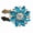 Peacockblue, variant on Multipurpose Rhinestones Button Collection for Tailoring Projects in Vibranting Color