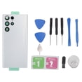 thumbnail image 2 of Back Glass Replacement, Back Glass Cover Replacement Battery Door Housing Rear Panel Rear Panel Back Glass Door Cover Replacement Compatible with S22 Ultra 5G S908U S908, 2 of 8
