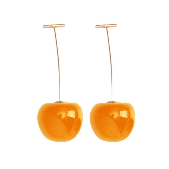 Pendientes de moda con forma de fruta simulada, bonitos y bonitos, para mujer, T4G2