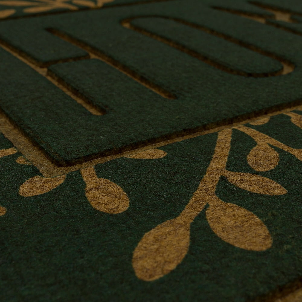 Mainstays Home Garden Polyester Doormat, Sage, 18" x 30"