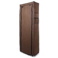 thumbnail image 2 of SalonMore 10 Tiers Shoe Rack with Dustproof Cover Closet Shoe Storage Cabinet Organizer,Brown, 2 of 6