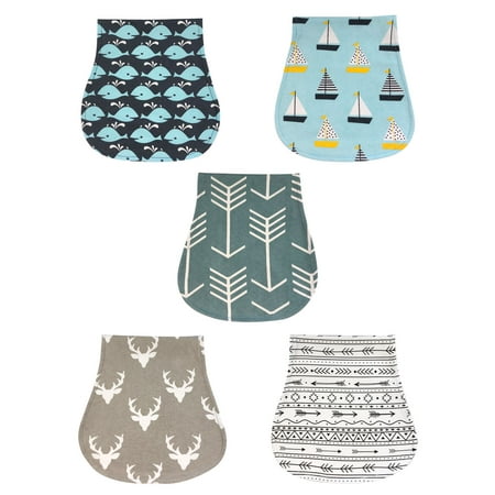 Burp Cloth Sweet - Wrapables® Soft and Absorbent Baby Burp Cloths (Set 5), Boy