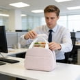 thumbnail image 4 of FastXmas Lunch Bag, Lunch Box for Women Adult Men, Small Leakproof Cute Lunch Tote Large Capacity Reusable Insulated Cooler Lunch Container for Work Office Picnic Travel Stripe Bag, 4 of 5