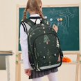 thumbnail image 7 of FORMRS Unisex School Backpack 17" Student Travel Bag with Laptop Compartment, Green Christmas Trees, 7 of 7