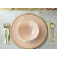 thumbnail image 4 of " OCCASIONS " 80 Plates Pack,(40 Guests) Premium Wedding Party Disposable Plastic Plates Set -40 x 10.5'' Dinner + 40 x 7.5'' Salad / Dessert(Bali, Blush / Gold), 4 of 6