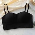 thumbnail image 4 of Qulqfy Padded Womens Bras Beauty Back Push Up Black Thin Straps Demi Comfortable Bras T Shirt Bra S, 4 of 4