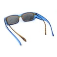 thumbnail image 2 of Polarized 58mm Womens Rhinestone Trim Slim Fit Over Sunglasses Blue Black, 2 of 5