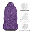 thumbnail image 5 of Gaeub Purple Glitter 2Pack Full Set Car Seat Covers with Soft Padding Universal Auto Front Seats Protector and Cushion Mat, 5 of 7