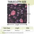 thumbnail image 2 of Square Tablecloth with Elastic Edges 36 * 36 Inch Pioneer Waterproof Work Hard So I Can Have a Better Life Table Cover Washable Indoor and Outdoor for Party Kitchen Dinner Banquet Patio Picnic, 2 of 6