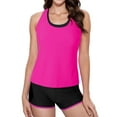 thumbnail image 2 of Traje de Baño de Cintura Alta, Conjunto de Traje de Baño Deportivo de Cuerpo Dividido Cómodo Conservador, Playa de Dos Piezas, 2 of 8