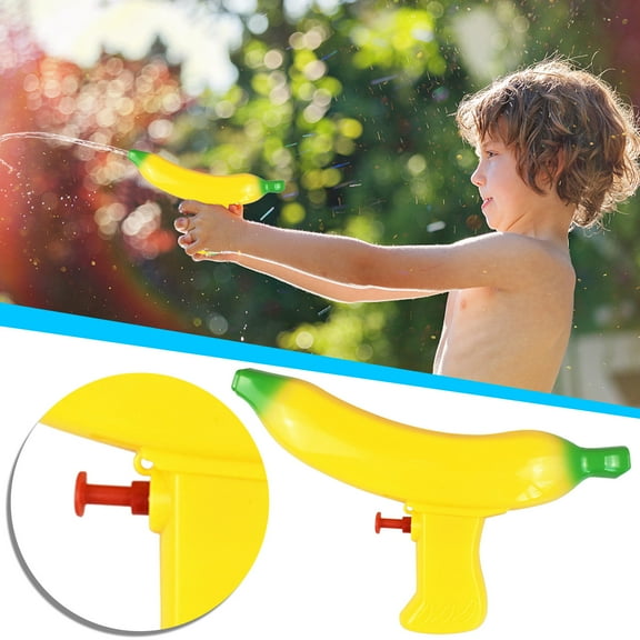 Chamoist Banana Water Soaker,Mini Squirt Soaker for Outdoor Pool,Beach,Backyard Water Play,Compact Summer Toys,Banana Shape Water Soaker Toys,Fun Cartoon Water Play Toy,Banana Water Spray Toys