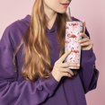 thumbnail image 3 of Flamingo Tumbler With Lid and Straw Stainless Steel 20oz Pink Flamingo Skinny Tumbler Insulated Flamingo Cup Water Bottle Coffee Mug Travel Tumbler Flamingo Gifts for Women, 3 of 6