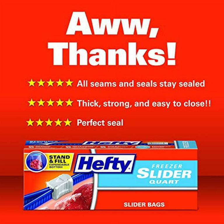 Hefty Slider Freezer Bags 74-Count ONLY $5.44 Shipped - Daily Deals &  Coupons
