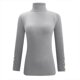thumbnail image 4 of Suéter de cuello alto para mujer, suéter de punto de manga larga con botones de color liso, suéter base, suéter de cuello alto, suéter de poliéster para mujer, 4 of 5